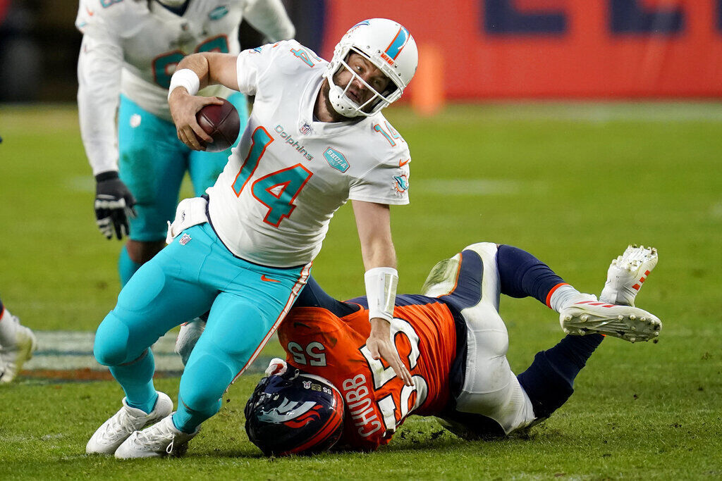 APTOPIX Dolphins Broncos Football